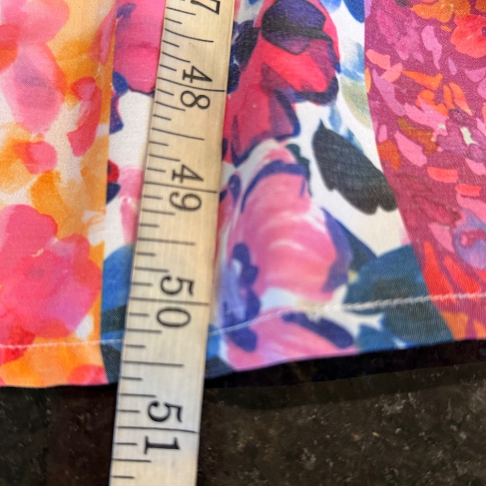 French Connection Carrie Era Tiered Floral Striped Midi Sundress Dress Size 8 - Picture 13 of 14